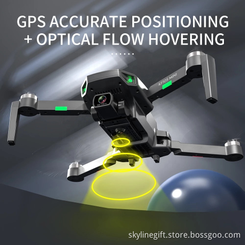 KF105 Drone 4K HD Camera GPS Brushless EIS Anti-Shake Photography Professional Image Transmission Foldable RC Quadcopter